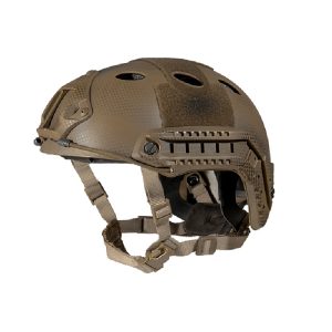 Lancer Tactical SpecOps Military Style Helmet, PJ Type with Rails and Velcro, Navy Seal Custom Tan
