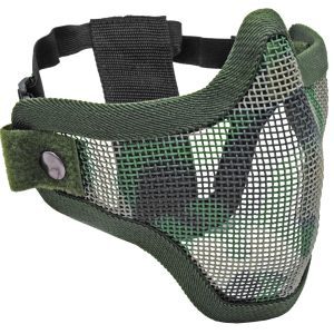 2G Steel Mesh Half Face Mask, Jungle Camo