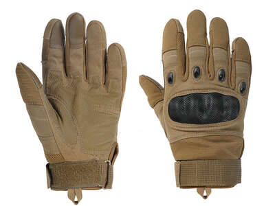8 fields HARD KNUCKLE GLOVES (XL) TAN