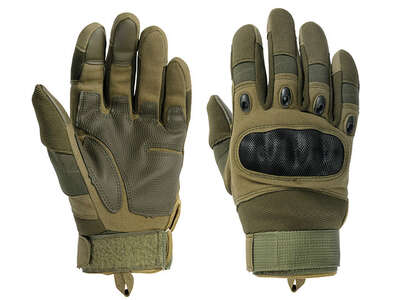 8 FIELDS HARD KNUCKLES GLOVES (L) OLIVE