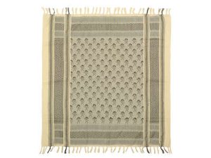 PIRATE SKULL PATTERN SHEMAGH SCARF (KHAKI)