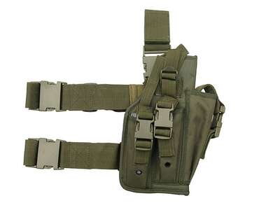 Universal drop leg large pistol holster (OLIVE)