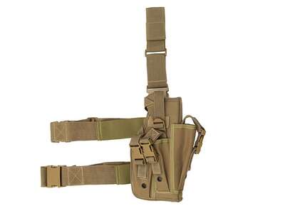 Universal drop leg large pistol holster (Coyote)