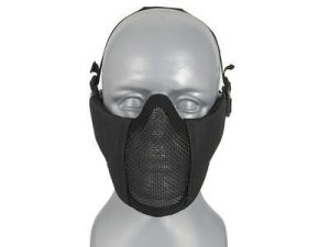 STEEL MESH HALF FACE MESH MASK (BLACK)