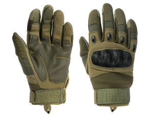 8 FIELDS HARD KNUCKLE GLOVES (XL) OLIVE