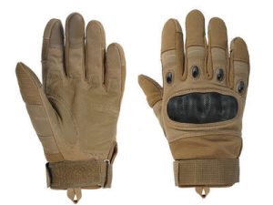 8 FIELDS HARD KNUCKLE GLOVES (L) TAN